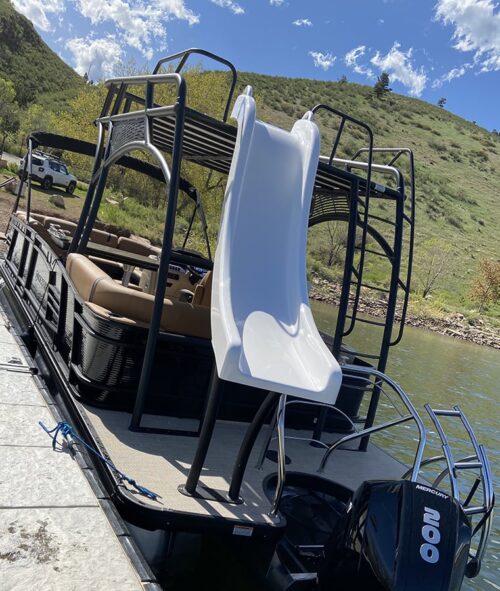 Luxury 27′ Godfrey Aqua Patio Double Deck Pontoon w/ slide and grill
